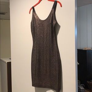 Cecico shimmer  Mini dress with Cut-out back